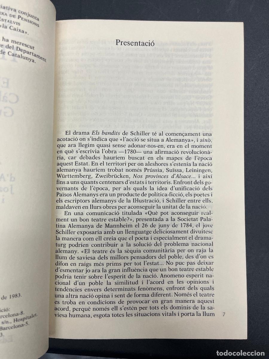 Libros de segunda mano: Friederich Schiller, Teatre - Foto 3