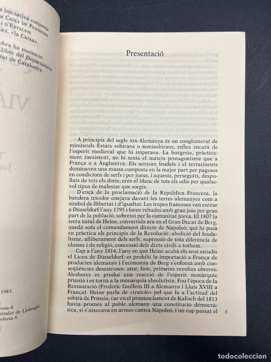 Libros de segunda mano: Heinric Heine, Quadres de viatges - Foto 3