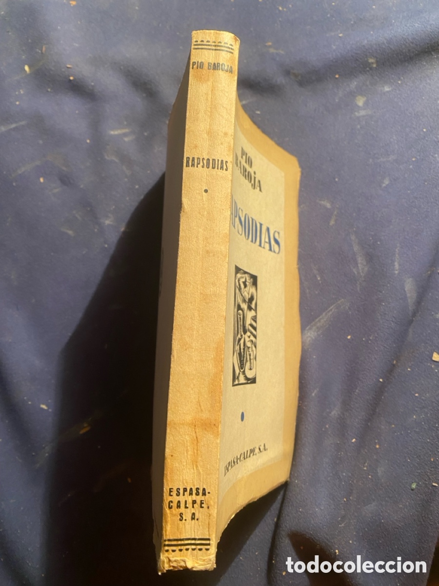 Libros de segunda mano: P&Iacute;O BAROJA : - RAPSODIAS - (1936) (PRIMERA EDICION) - Foto 2