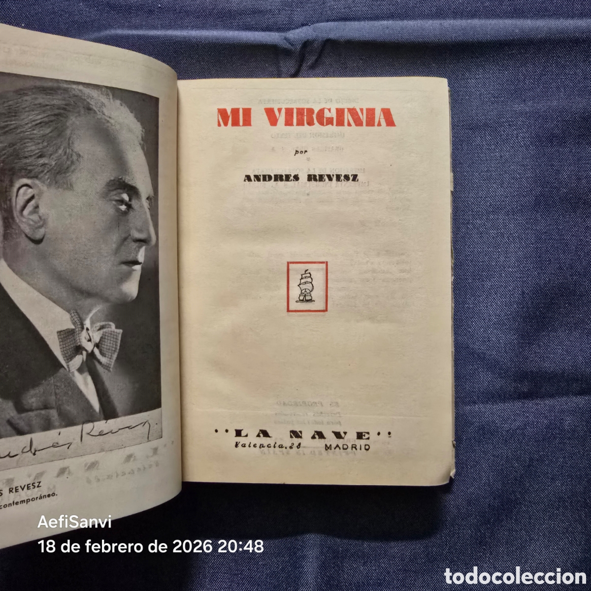 Libros de segunda mano: MI VIRGINIA (ANDRES REVESZ) (LA NAVE) - Foto 2