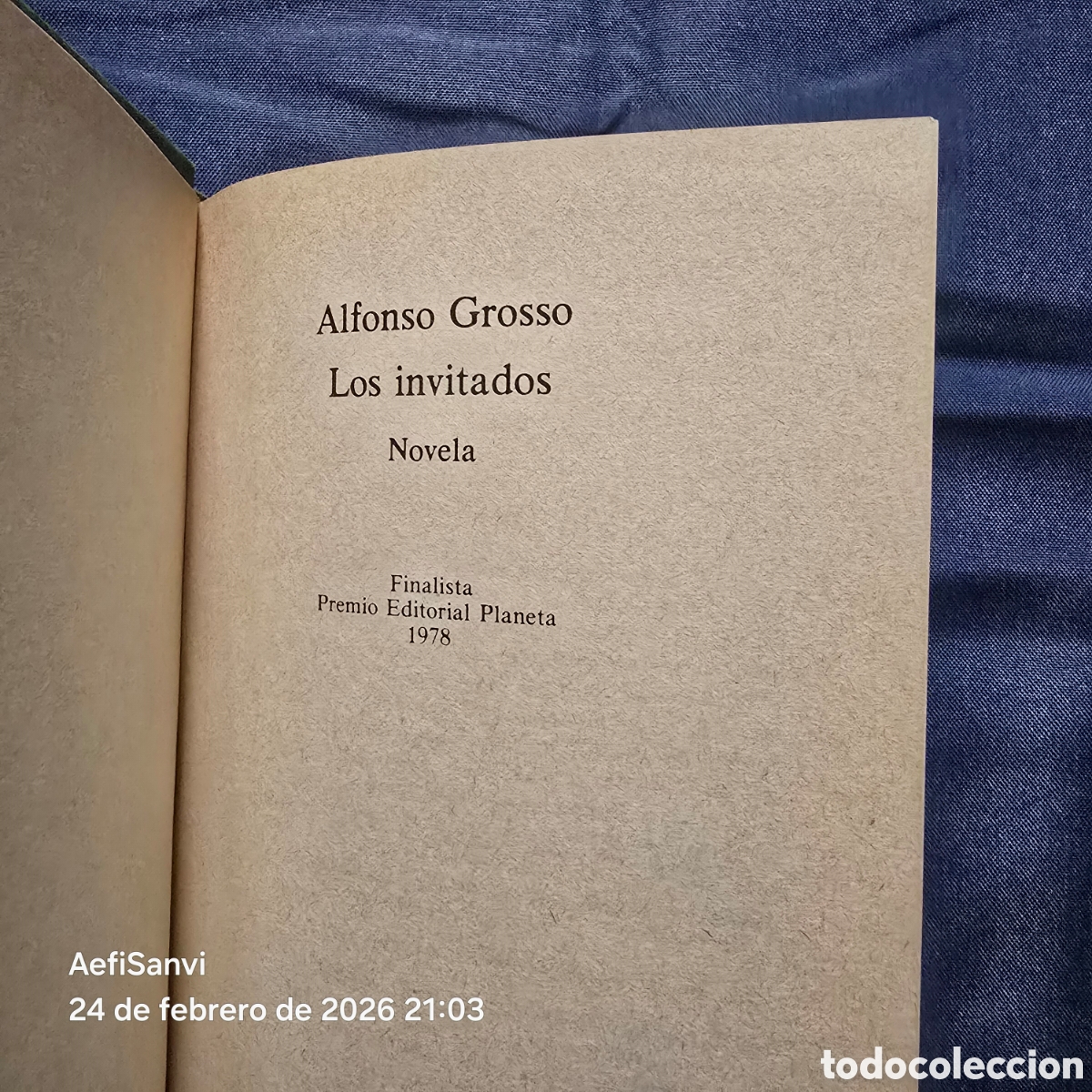 Libros de segunda mano: LOS INVITADOS (ALFONSO GROSSO) (PREMIO FINALISTA PLANETA) - Foto 2