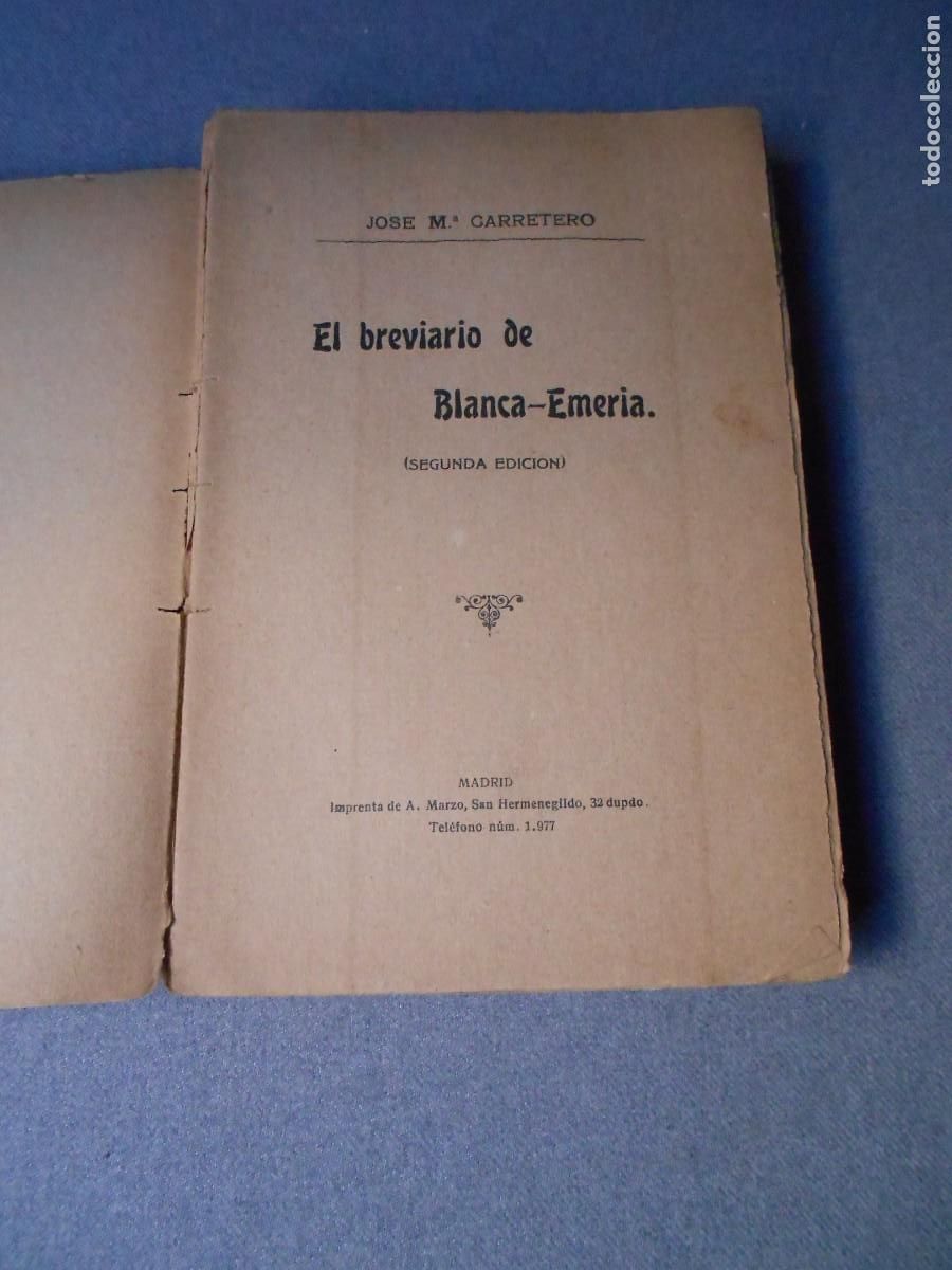 Libros de segunda mano: EL BREVIARIO DE BLANCA EMERIA - Foto 3