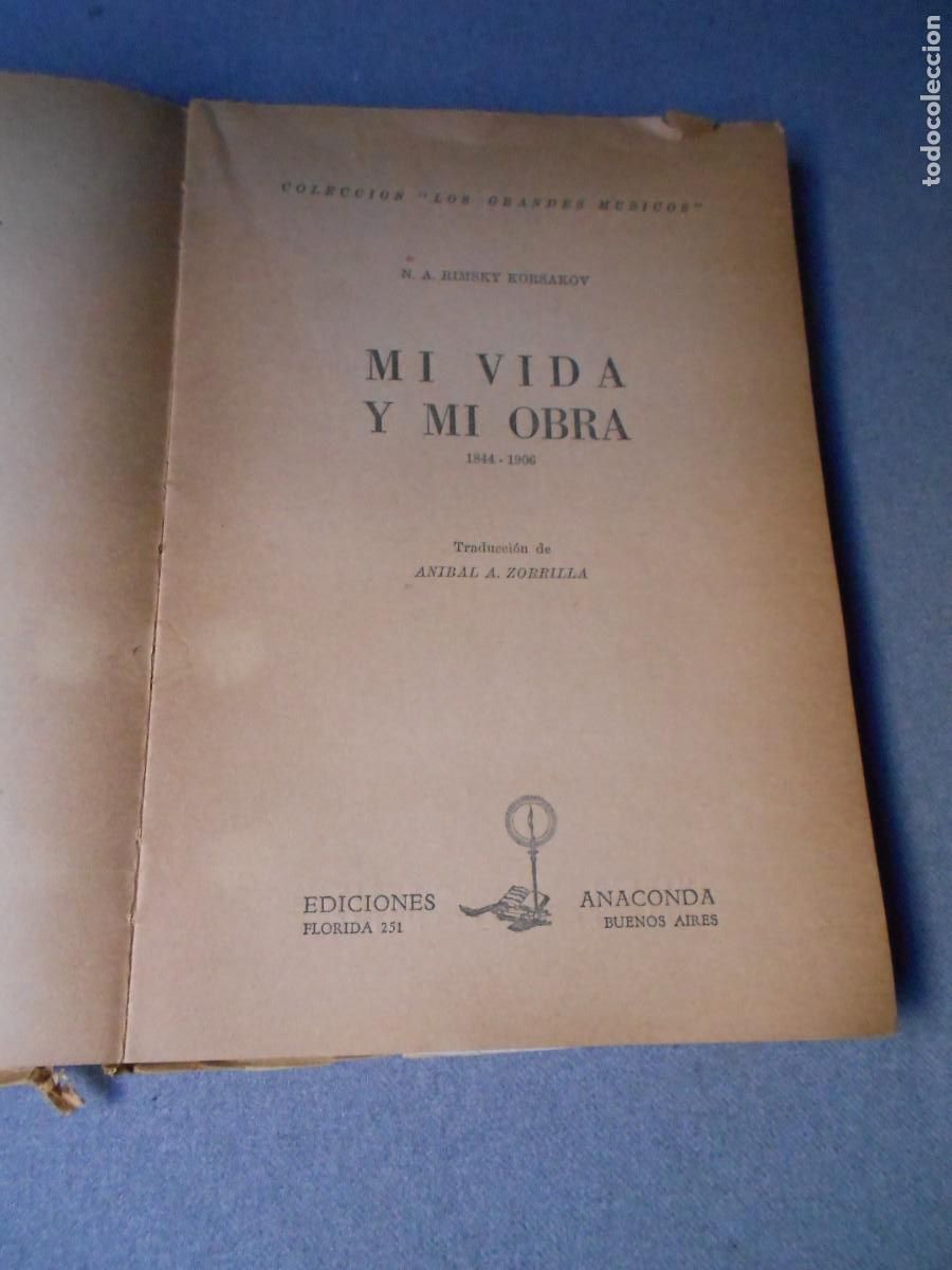 Libros de segunda mano: MI VIDA Y MI OBRA. KORSAKOV - Foto 2