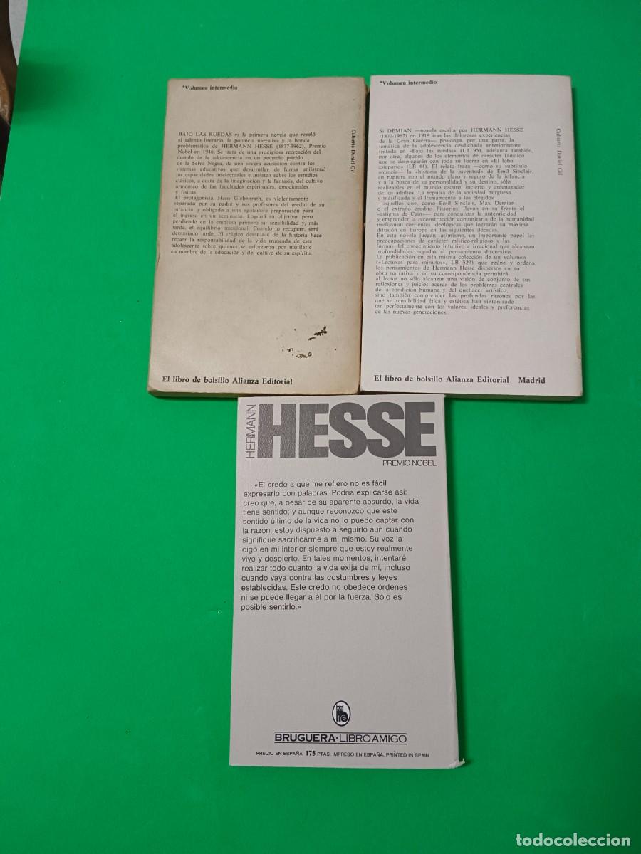 Libros de segunda mano: BAJO LAS RUEDAS-DEMIAN-MI CREDO - Foto 6