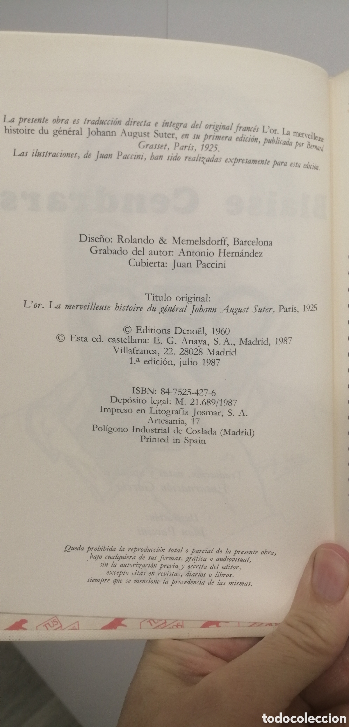 Libros de segunda mano: El oro Blaise Cendrars Tus Libros Anaya N&uacute;mero 74 - Foto 10