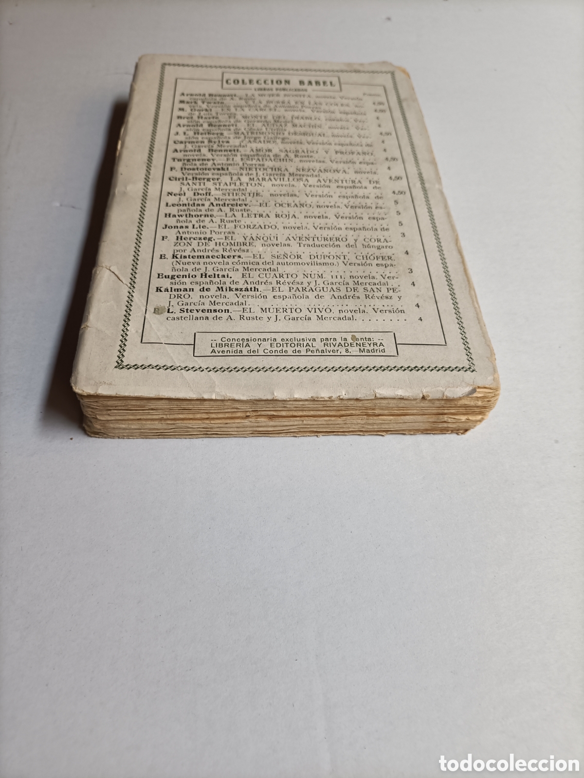 Libros de segunda mano: El &uacute;ltimo bohemio Eugenio Heltai. Colecci&oacute;n Babel 1923 - Foto 7