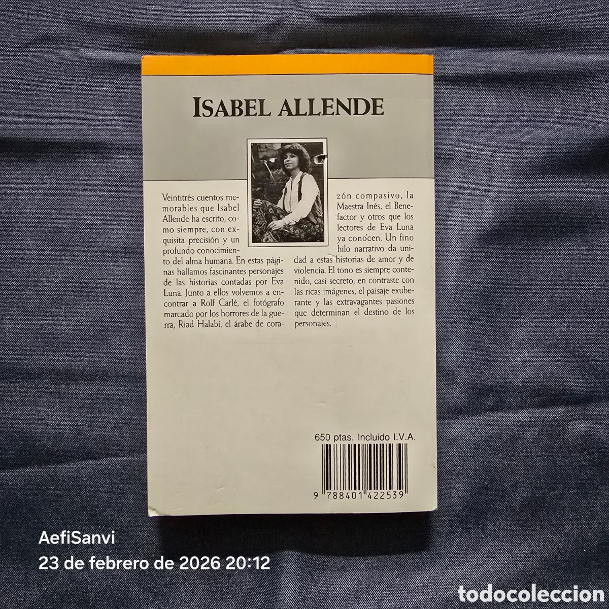 Libros de segunda mano: CUENTOS DE EVA LUNA (ISABEL ALLENDE) (PLAZA & JANES) - Foto 2