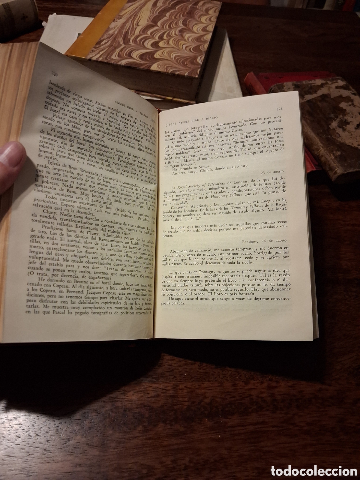 Libros de segunda mano: Diarios, Andr&eacute; Gide (primera edici&oacute;n en espa&ntilde;ol) - Foto 3