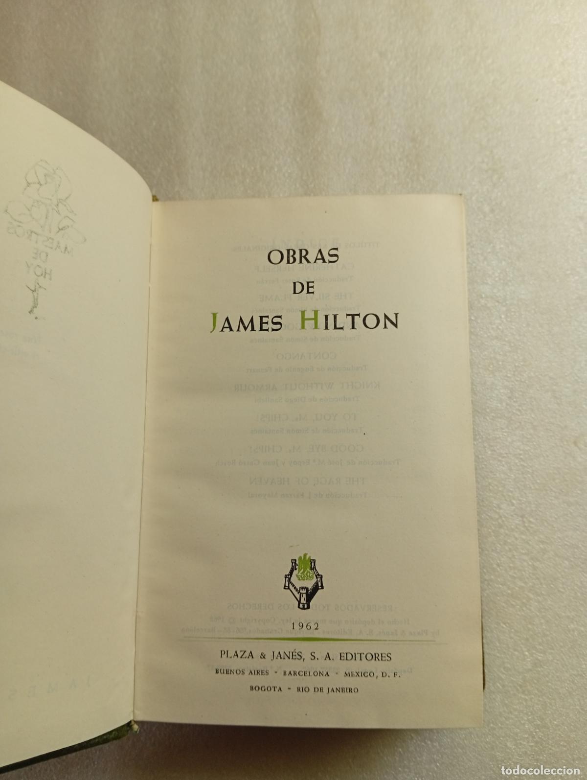 Libros de segunda mano: OBRAS DE JAMES HILTON - Foto 1