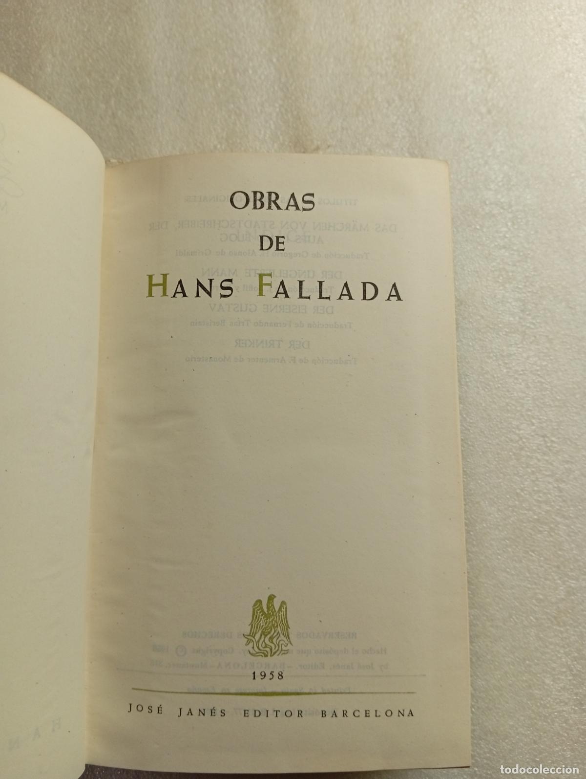 Libros de segunda mano: OBRAS DE HANS FALLADA - Foto 2