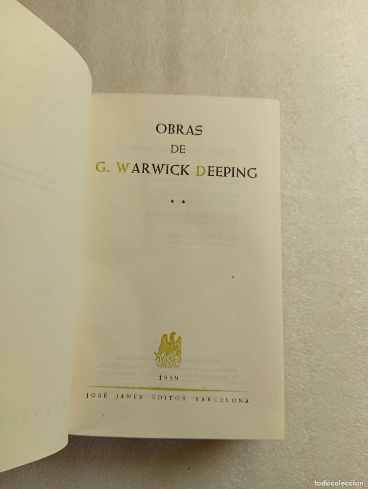 Libros de segunda mano: OBRAS DE G. WARWICK DEEPING - Foto 2