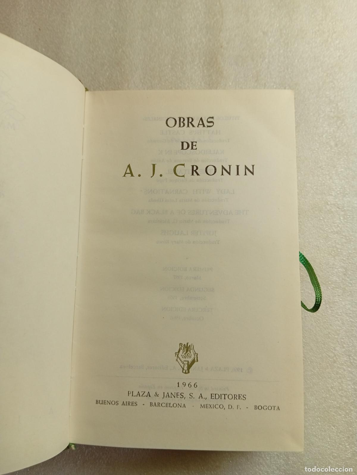 Libros de segunda mano: OBRAS DE A. J. CRONIN - Foto 2