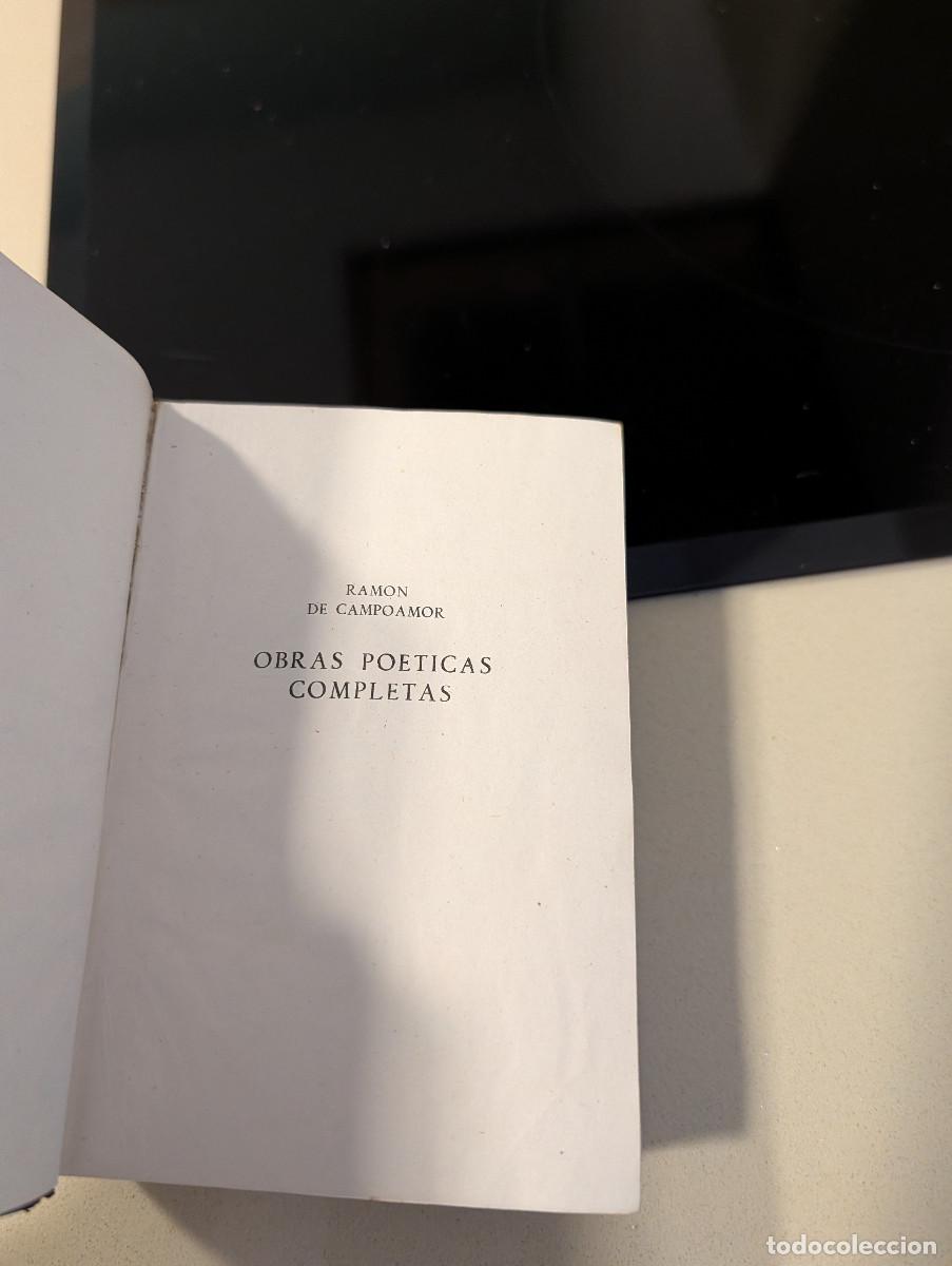 Libros de segunda mano: OBRAS PO&Eacute;TICAS COMPLETAS. CAMPOAMOR. AGUILAR - Foto 3