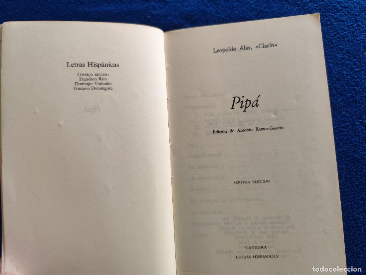 Libros de segunda mano: Pip&aacute; Leopoldo &rdquo;Alas&rdquo; Clar&iacute;n Ed. C&aacute;tedra 1992 - Foto 5