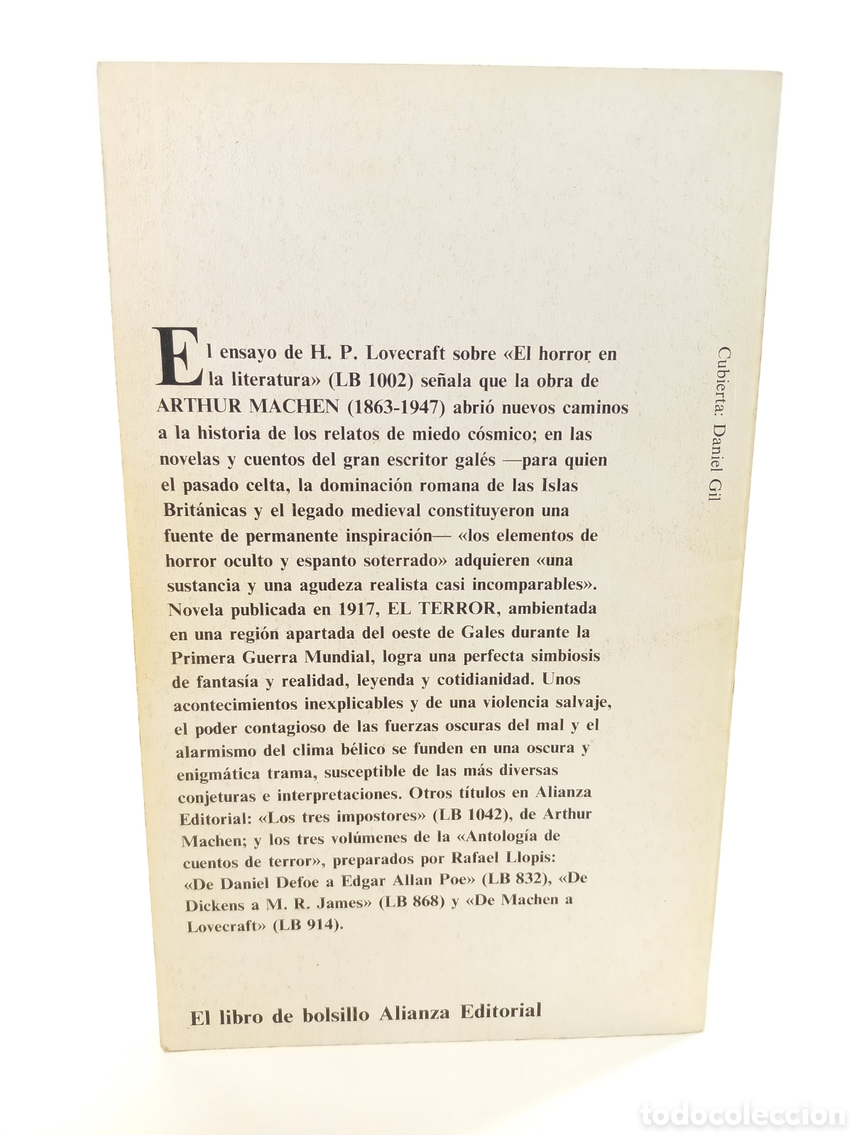 Libros de segunda mano: El terror. Arthur Machen. Alianza Editorial, 1985. Terror. - Foto 3