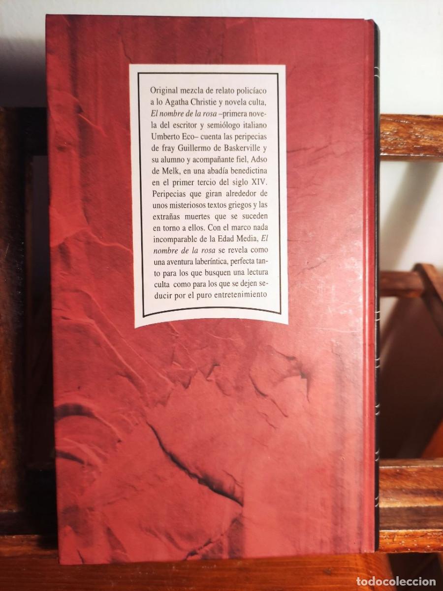 Libros de segunda mano: El Nombre de la Rosa. Umberto Eco. RBA. - Foto 2