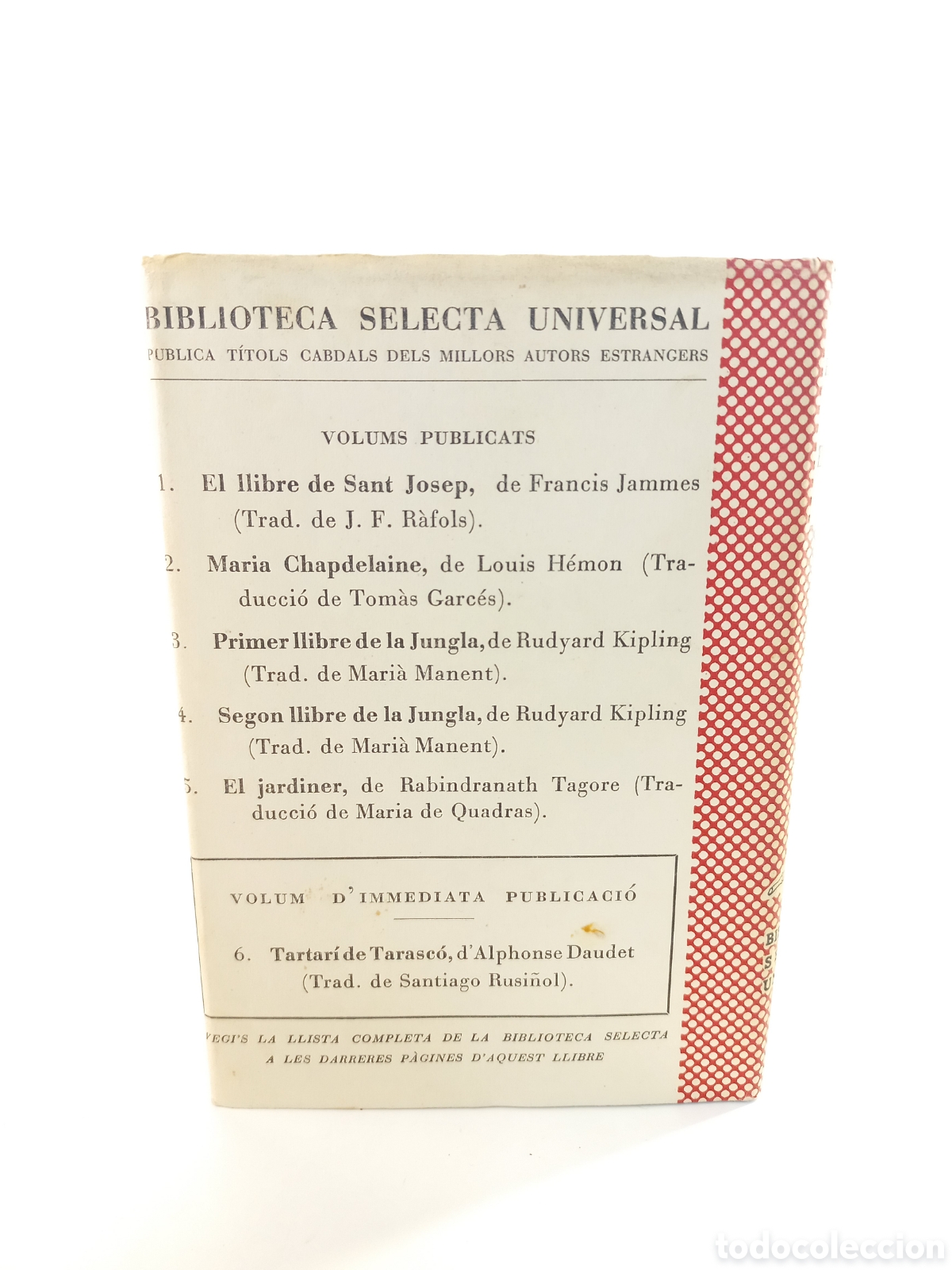 Libros de segunda mano: El Jardiner. Rabindranath Tagore. Selecta, 1952. Catal&aacute;n. - Foto 3