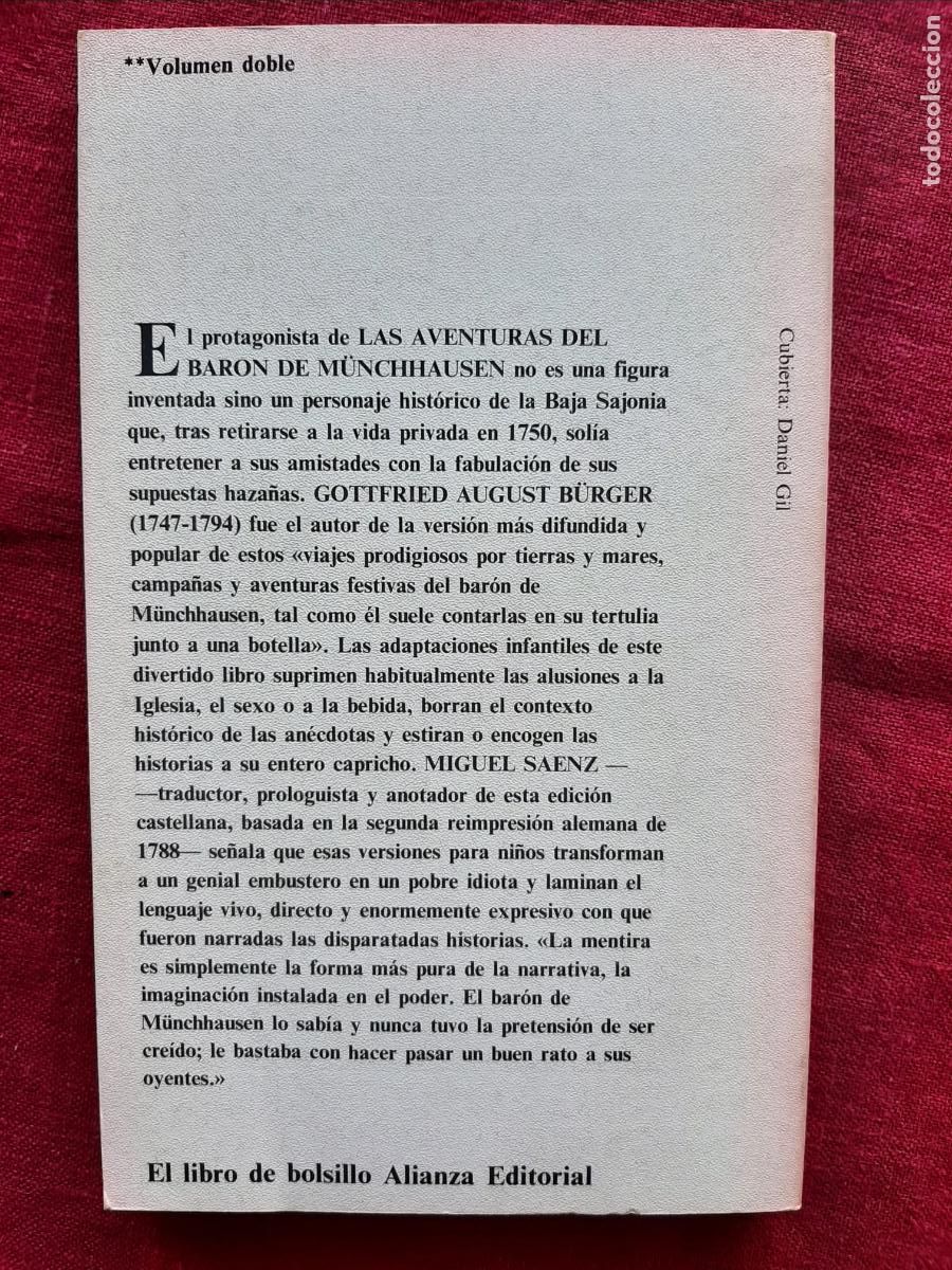 Libros de segunda mano: Las aventuras del Bar&oacute;n de M&uuml;nchhausen - B&uuml;rger, C. A. - Foto 2