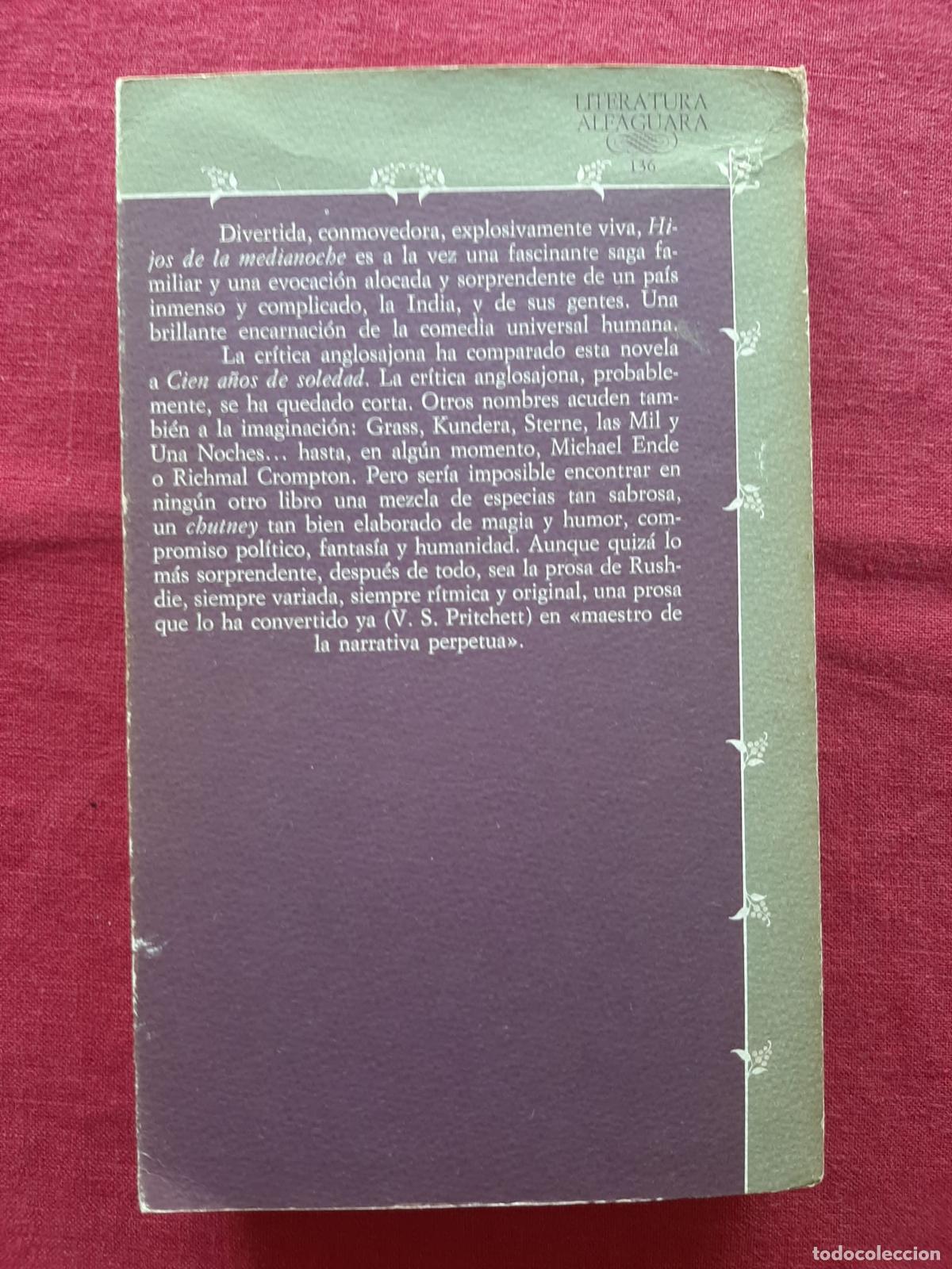 Libros de segunda mano: Hijos de la medianoche - Rushdie, Salman - Foto 2