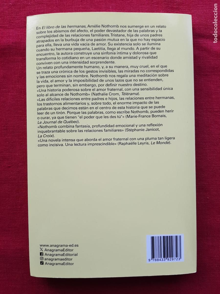 Libros de segunda mano: El libro de las hermanas - Nothomb, Am&eacute;lie - Foto 2