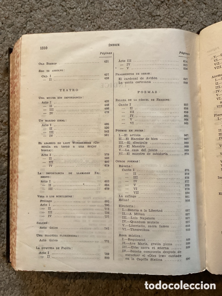 Libros de segunda mano: Obras completas Wilde / Aguilar 1951 - Foto 7