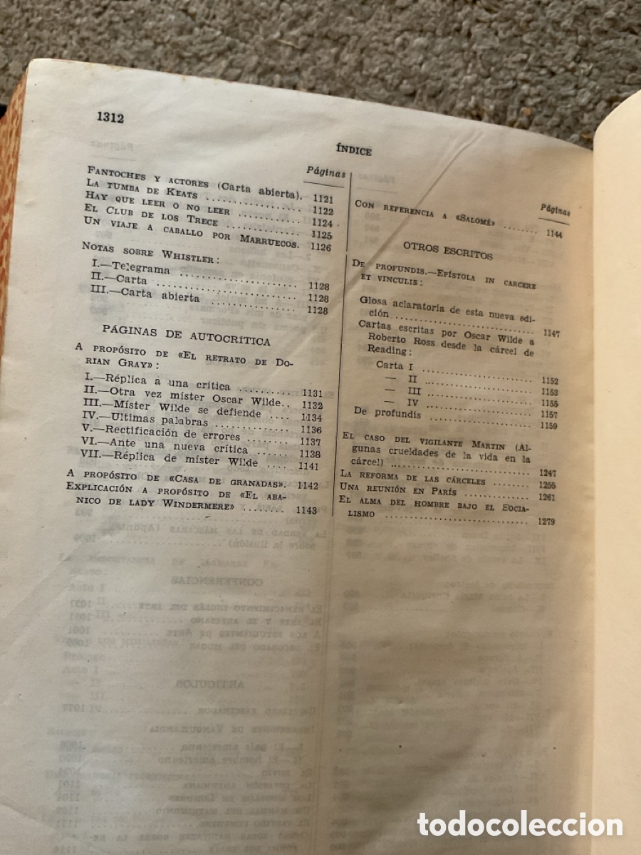 Libros de segunda mano: Obras completas Wilde / Aguilar 1951 - Foto 9