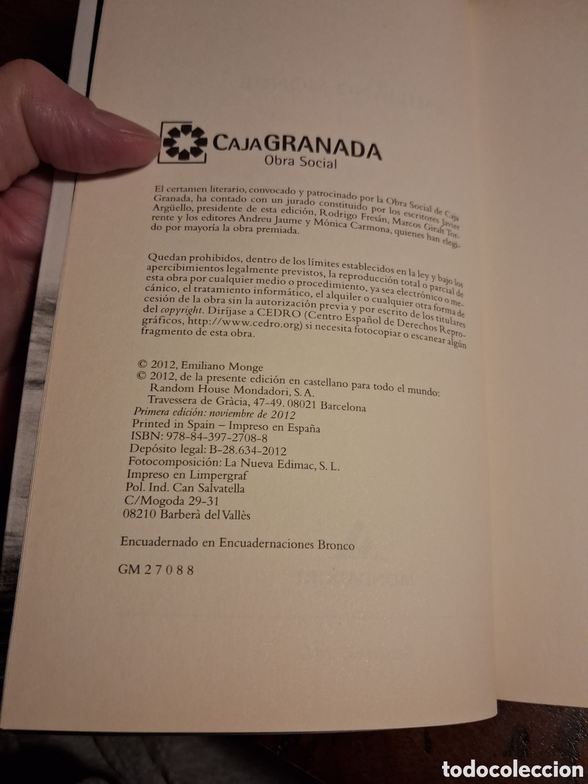 Libros de segunda mano: El cielo &aacute;rido, Emiliano Monge - Foto 3