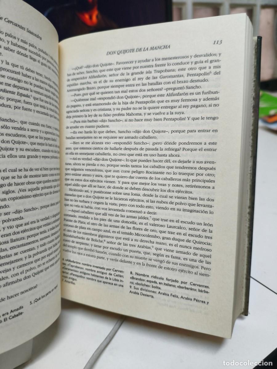 Libros de segunda mano: Don Quijote de la Mancha editorial &oacute;ptima. - Foto 3