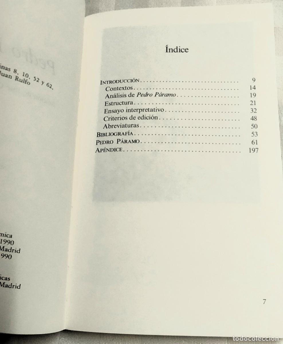 Libros de segunda mano: Novela: Pedro P&aacute;ramo de Juan Rulfo, C&aacute;tedra 1990 - Foto 5