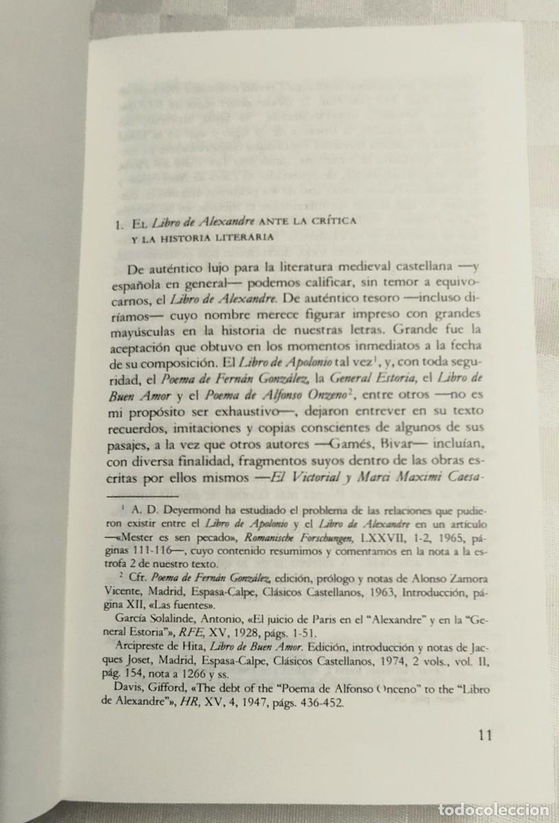Libros de segunda mano: Novela: Libro de Alexandre, C&aacute;tedra 1988 - Foto 7