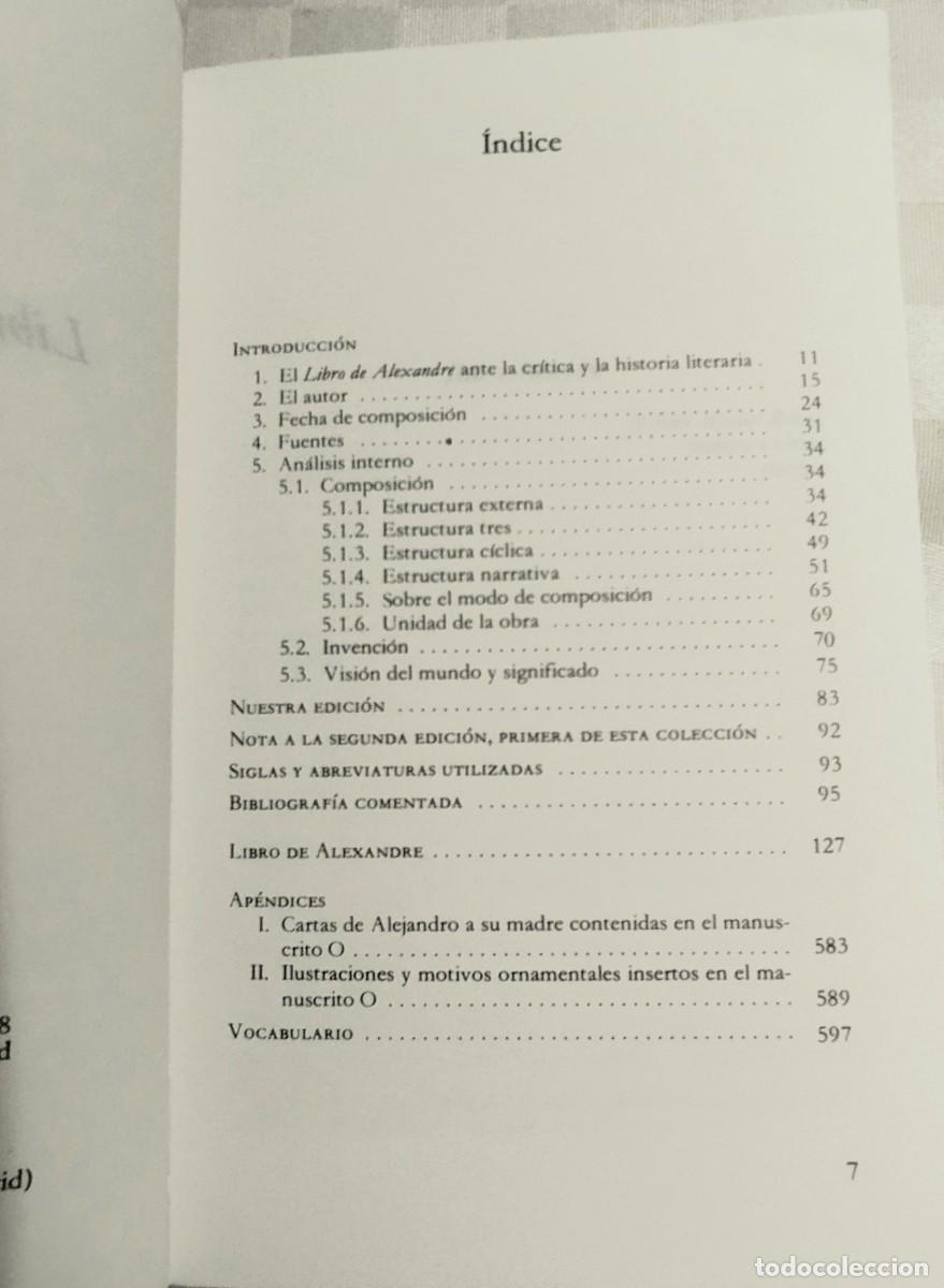 Libros de segunda mano: Novela: Libro de Alexandre, C&aacute;tedra 1988 - Foto 5