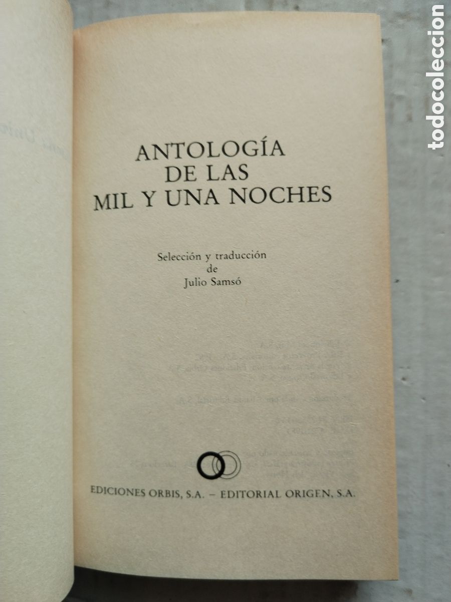 Libros de segunda mano: ANTOLOG&Iacute;A DE LAS MIL Y UNA NOCHES - Foto 2