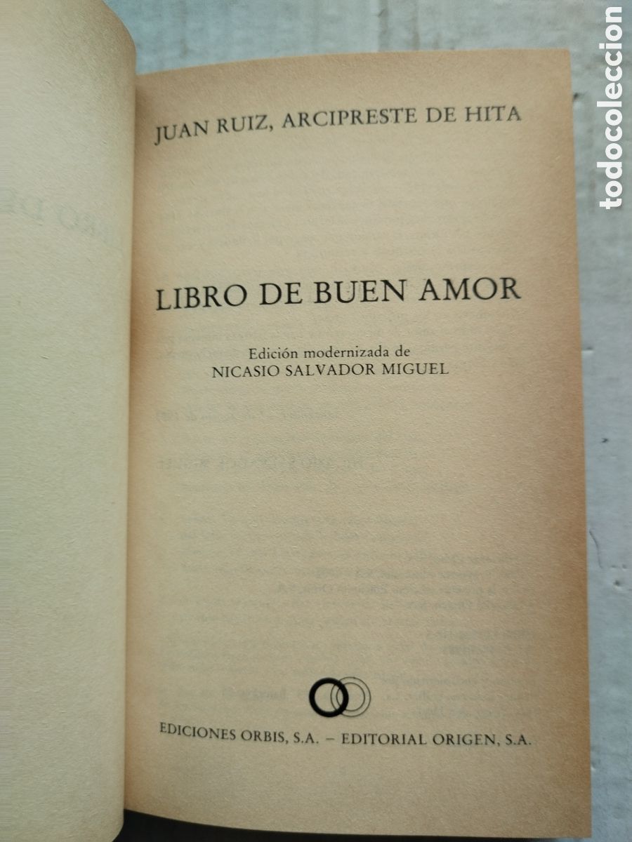 Libros de segunda mano: LIBRO DE BUEN AMOR/ARCIPRESTE DE HITA - Foto 2