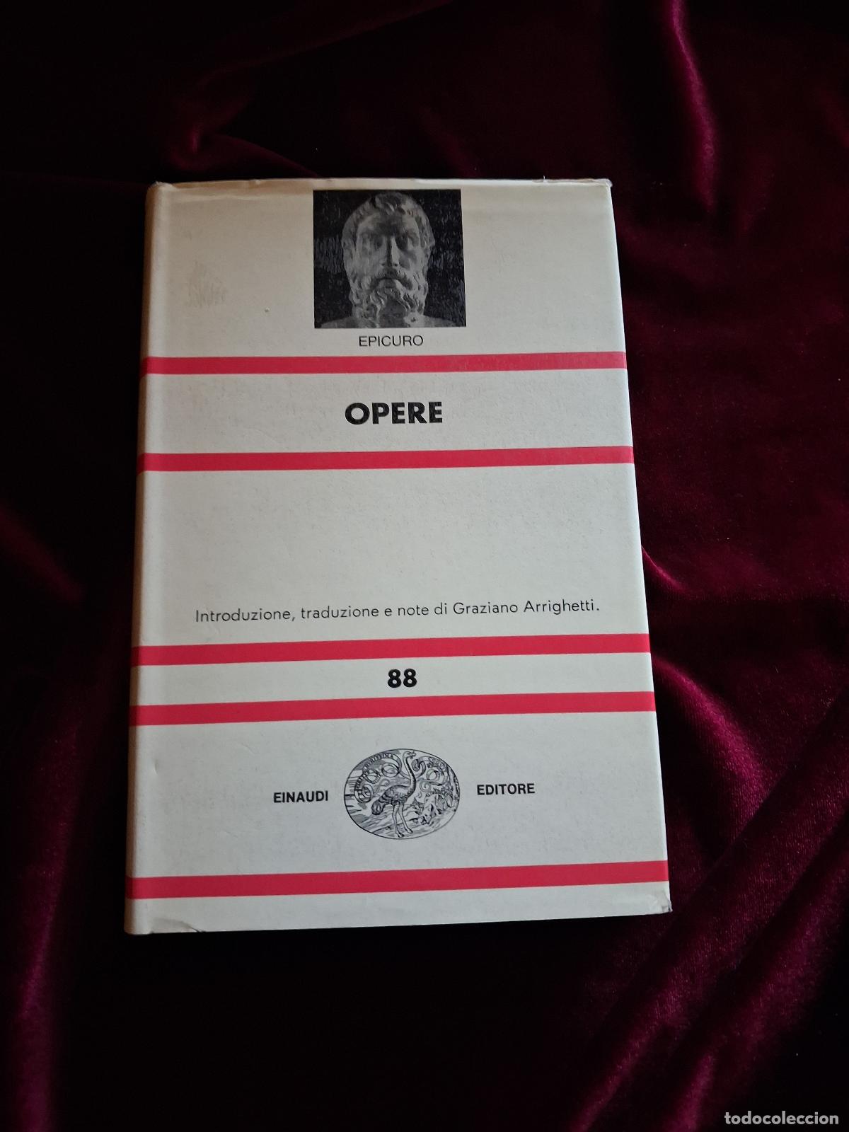 Libros de segunda mano: OPERE. Epicuro. Einaudi Editore 1970 - Foto 1