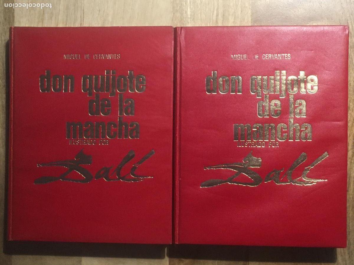 Libros de segunda mano: don quijote de la mancha cervantes ilustrado por salvador dali editorial mateu 1965 dos volumenes