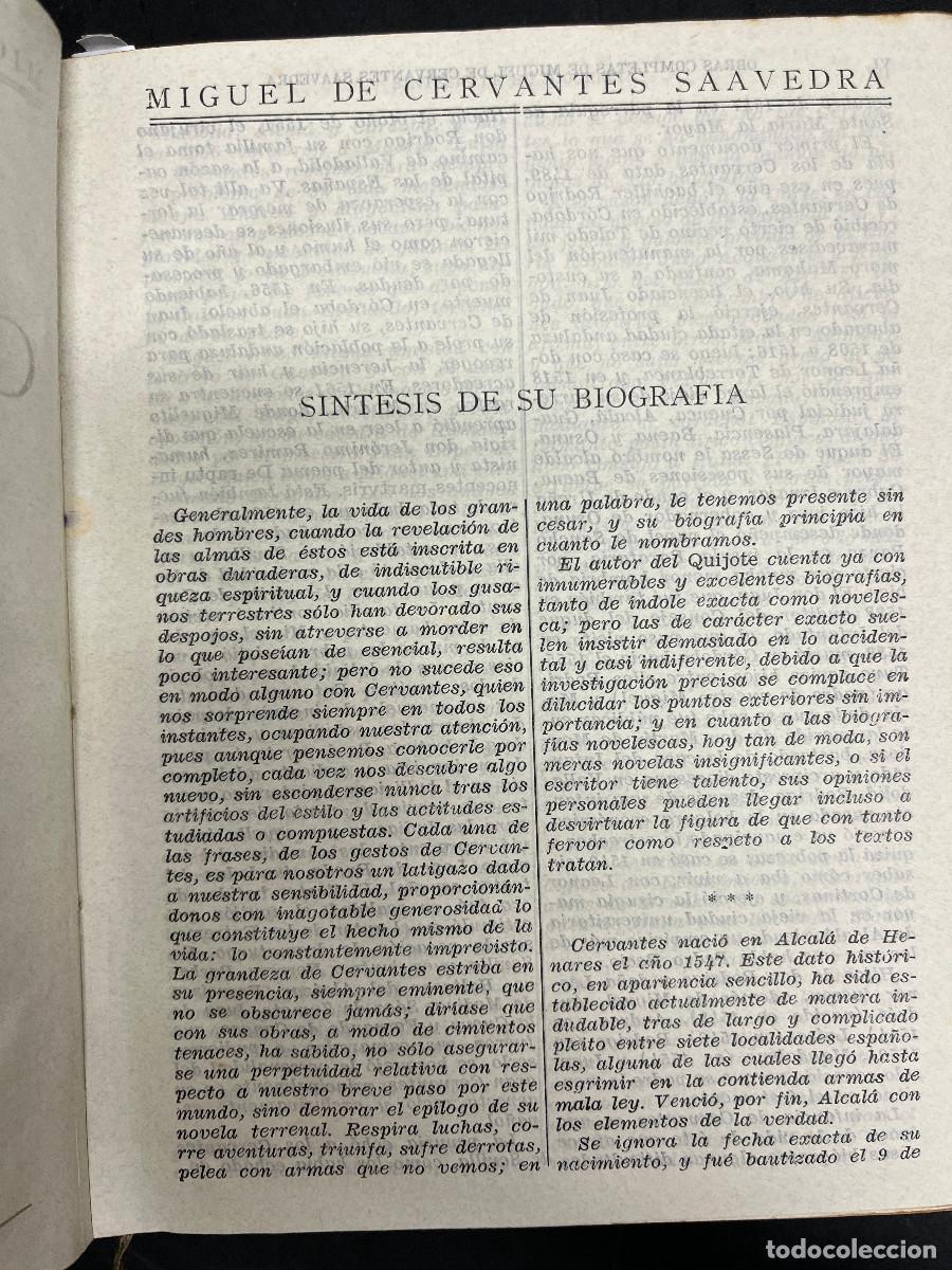 Libros de segunda mano: Obras Completas. Miguel de Cervantes - Foto 3