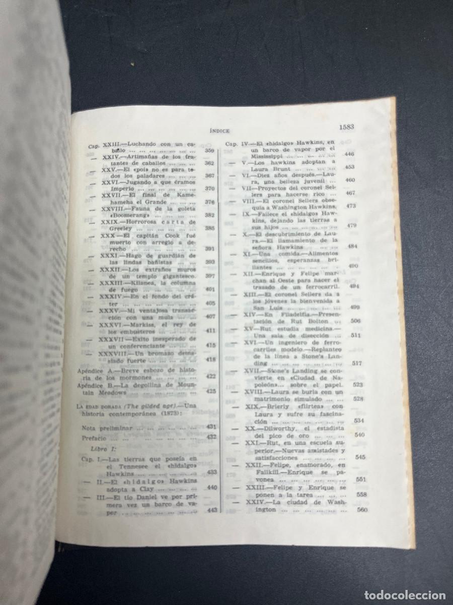 Libros de segunda mano: Novelas Completas I y II. Mark Twain - Foto 4