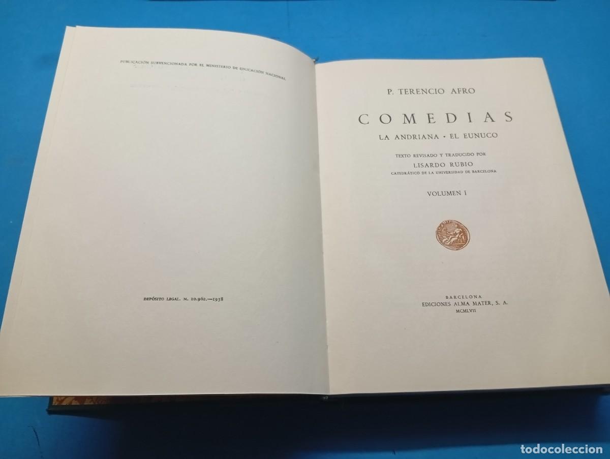 Libros de segunda mano: PUBLIO TERENCIO .- COMEDIAS. 3 TOMOS OBRA COMPLETA. - Foto 3
