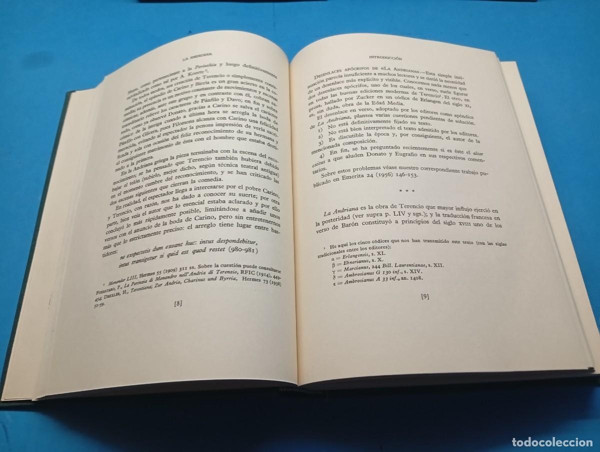 Libros de segunda mano: PUBLIO TERENCIO .- COMEDIAS. 3 TOMOS OBRA COMPLETA. - Foto 4