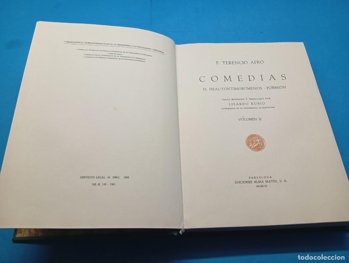 Libros de segunda mano: PUBLIO TERENCIO .- COMEDIAS. 3 TOMOS OBRA COMPLETA. - Foto 5