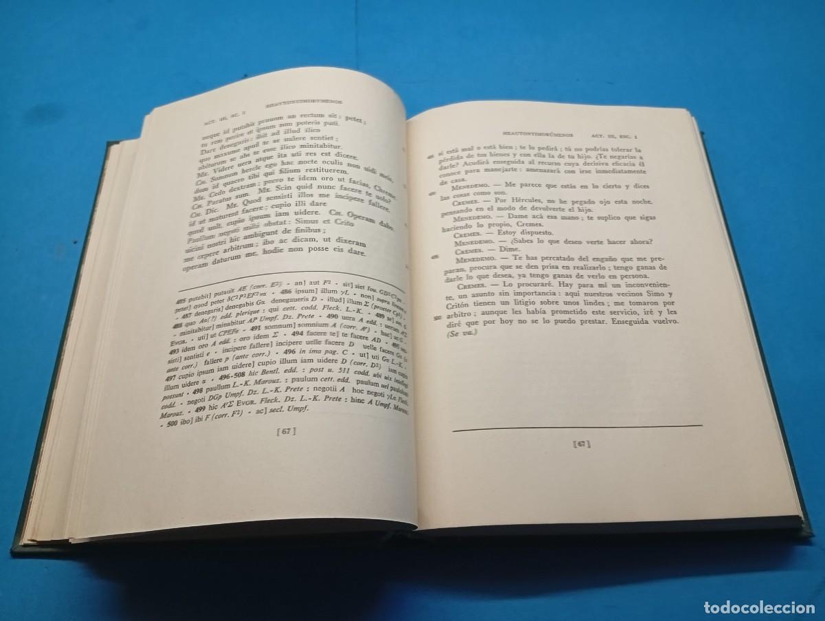 Libros de segunda mano: PUBLIO TERENCIO .- COMEDIAS. 3 TOMOS OBRA COMPLETA. - Foto 7