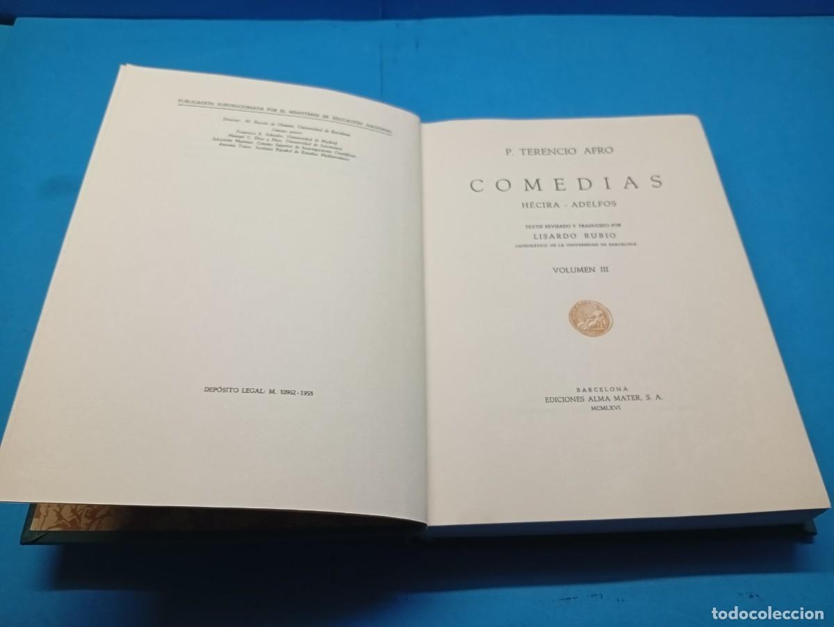 Libros de segunda mano: PUBLIO TERENCIO .- COMEDIAS. 3 TOMOS OBRA COMPLETA. - Foto 9