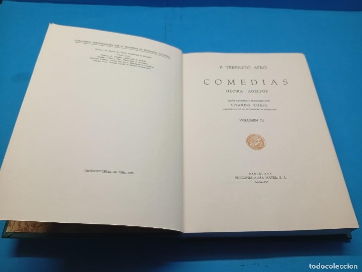 Libros de segunda mano: PUBLIO TERENCIO .- COMEDIAS. 3 TOMOS OBRA COMPLETA. - Foto 10