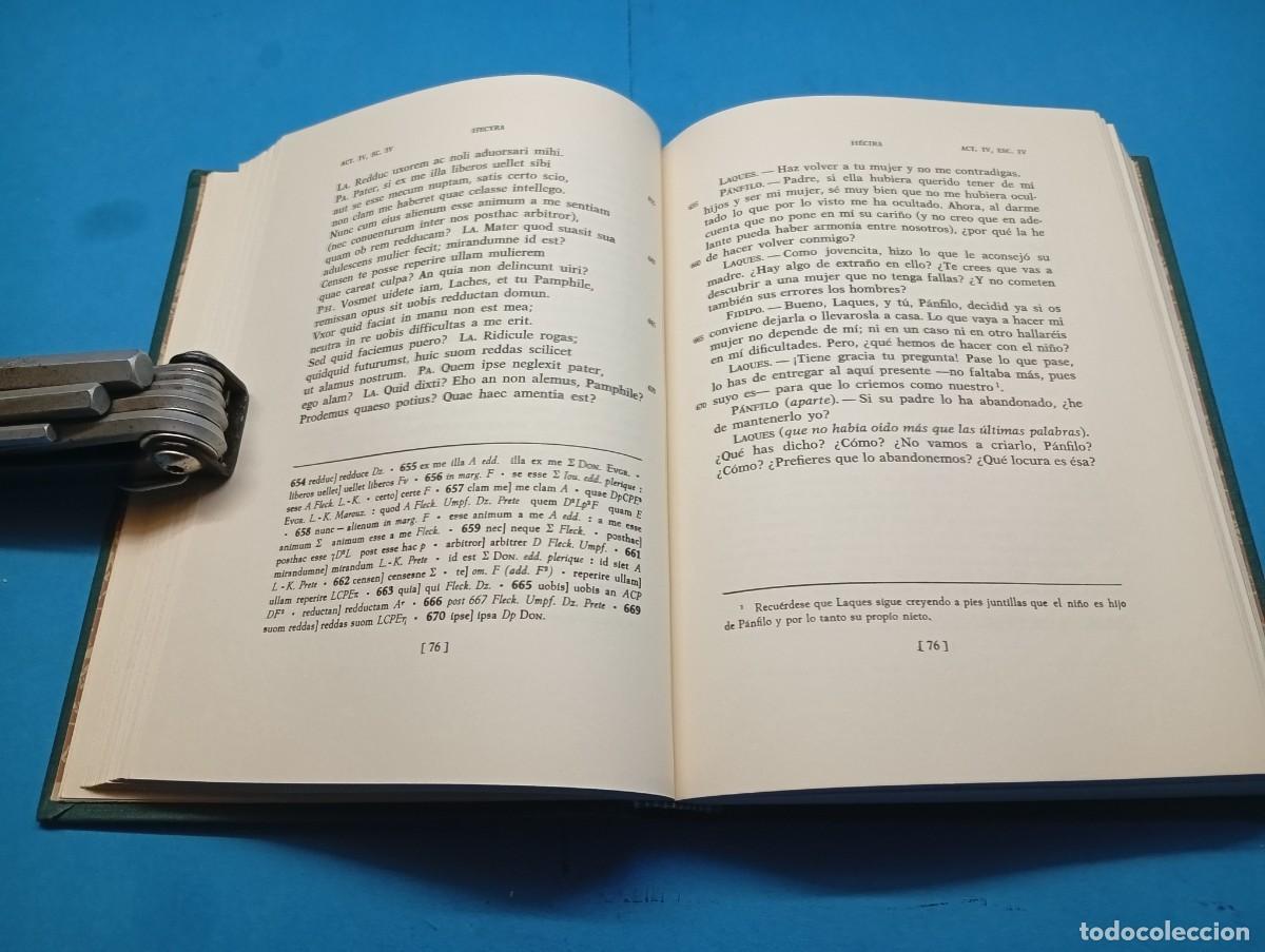 Libros de segunda mano: PUBLIO TERENCIO .- COMEDIAS. 3 TOMOS OBRA COMPLETA. - Foto 12