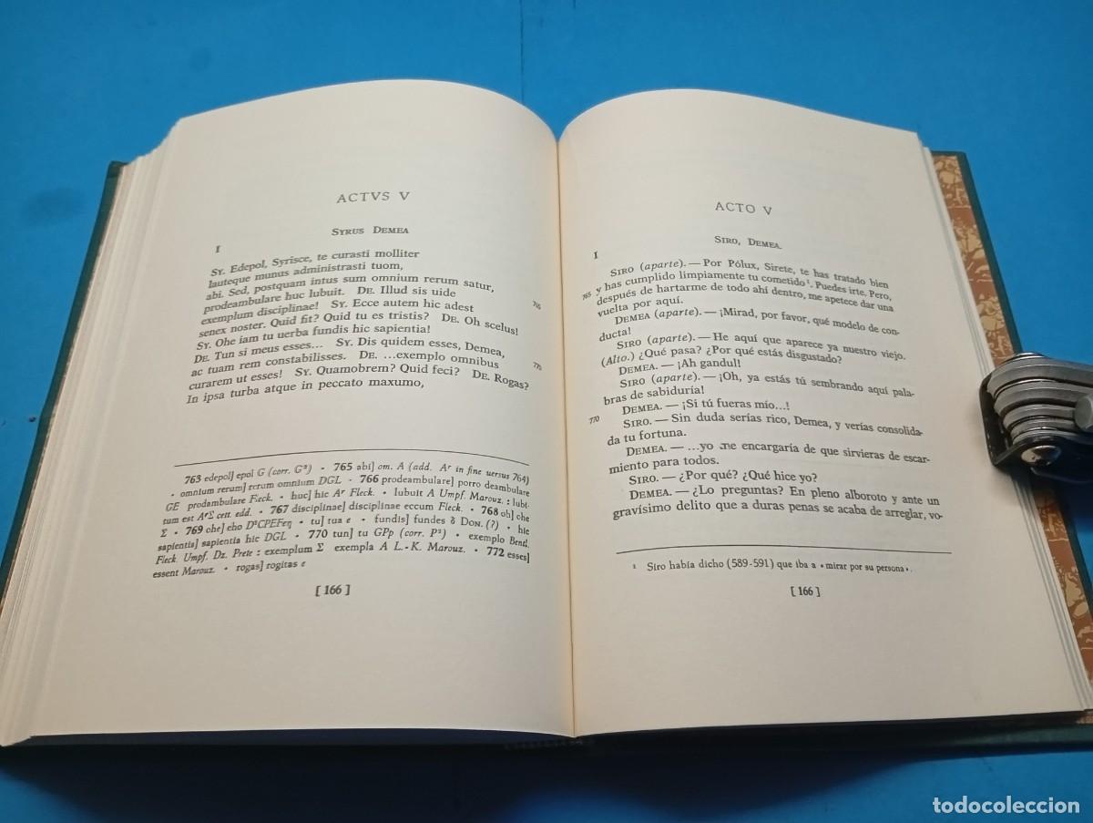 Libros de segunda mano: PUBLIO TERENCIO .- COMEDIAS. 3 TOMOS OBRA COMPLETA. - Foto 13