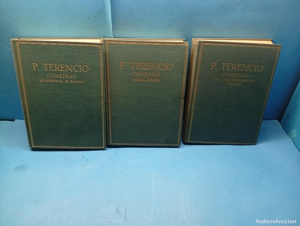 Libros de segunda mano: PUBLIO TERENCIO .- COMEDIAS. 3 TOMOS OBRA COMPLETA. - Foto 1
