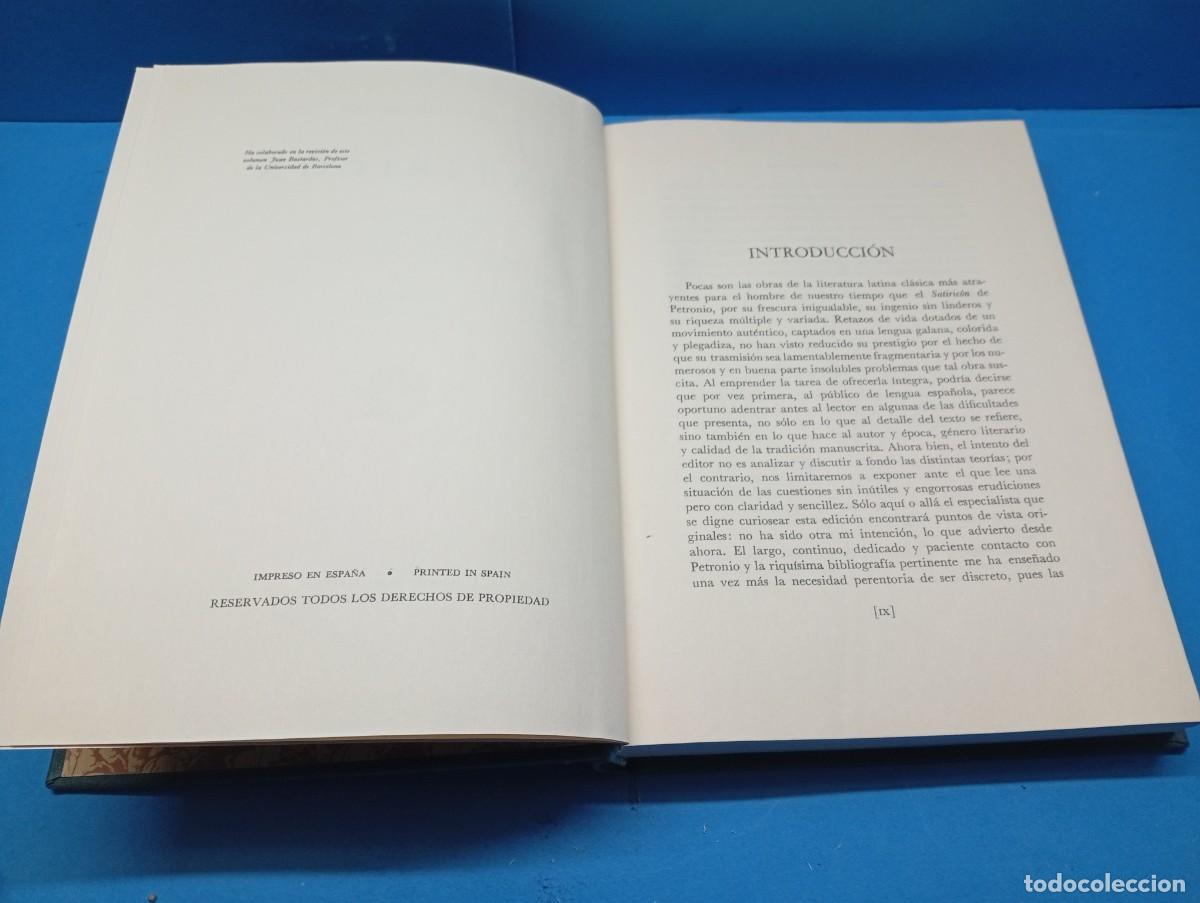 Libros de segunda mano: PETRONIO ARBITRO.-SATIRIC&Oacute;N 2 VOLUMENES. OBRA COMPLETA. - Foto 5