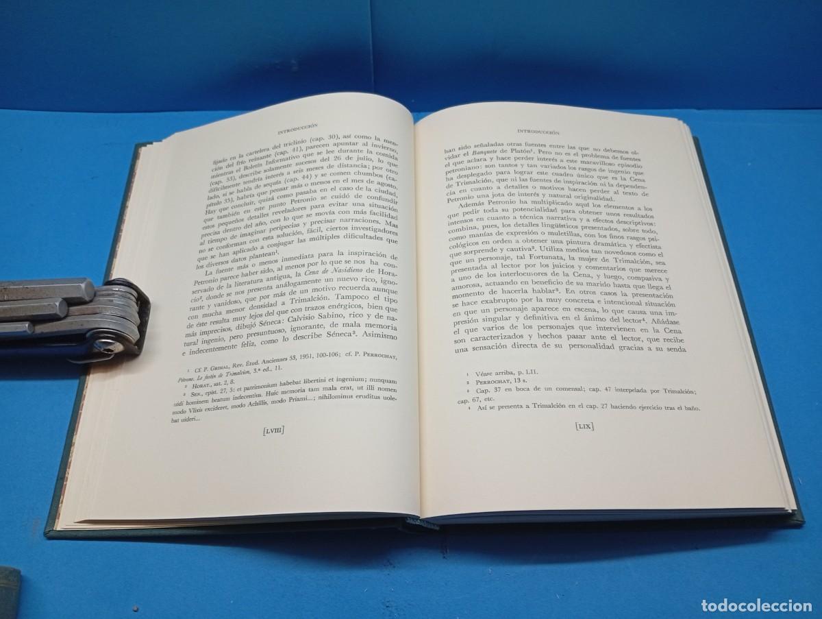 Libros de segunda mano: PETRONIO ARBITRO.-SATIRIC&Oacute;N 2 VOLUMENES. OBRA COMPLETA. - Foto 7