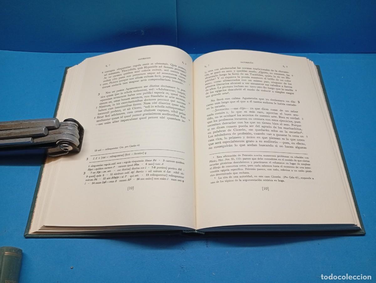 Libros de segunda mano: PETRONIO ARBITRO.-SATIRIC&Oacute;N 2 VOLUMENES. OBRA COMPLETA. - Foto 8
