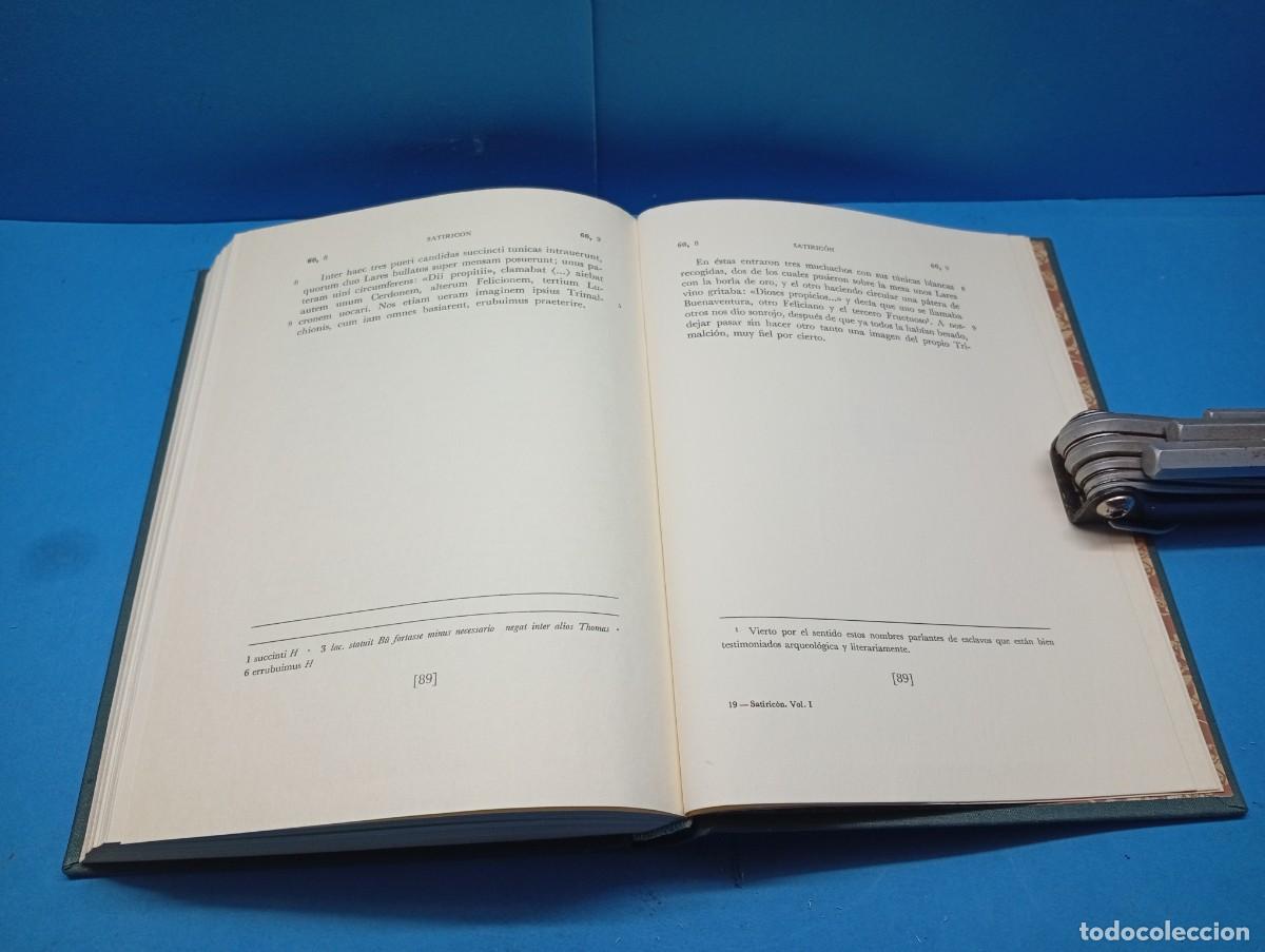 Libros de segunda mano: PETRONIO ARBITRO.-SATIRIC&Oacute;N 2 VOLUMENES. OBRA COMPLETA. - Foto 9